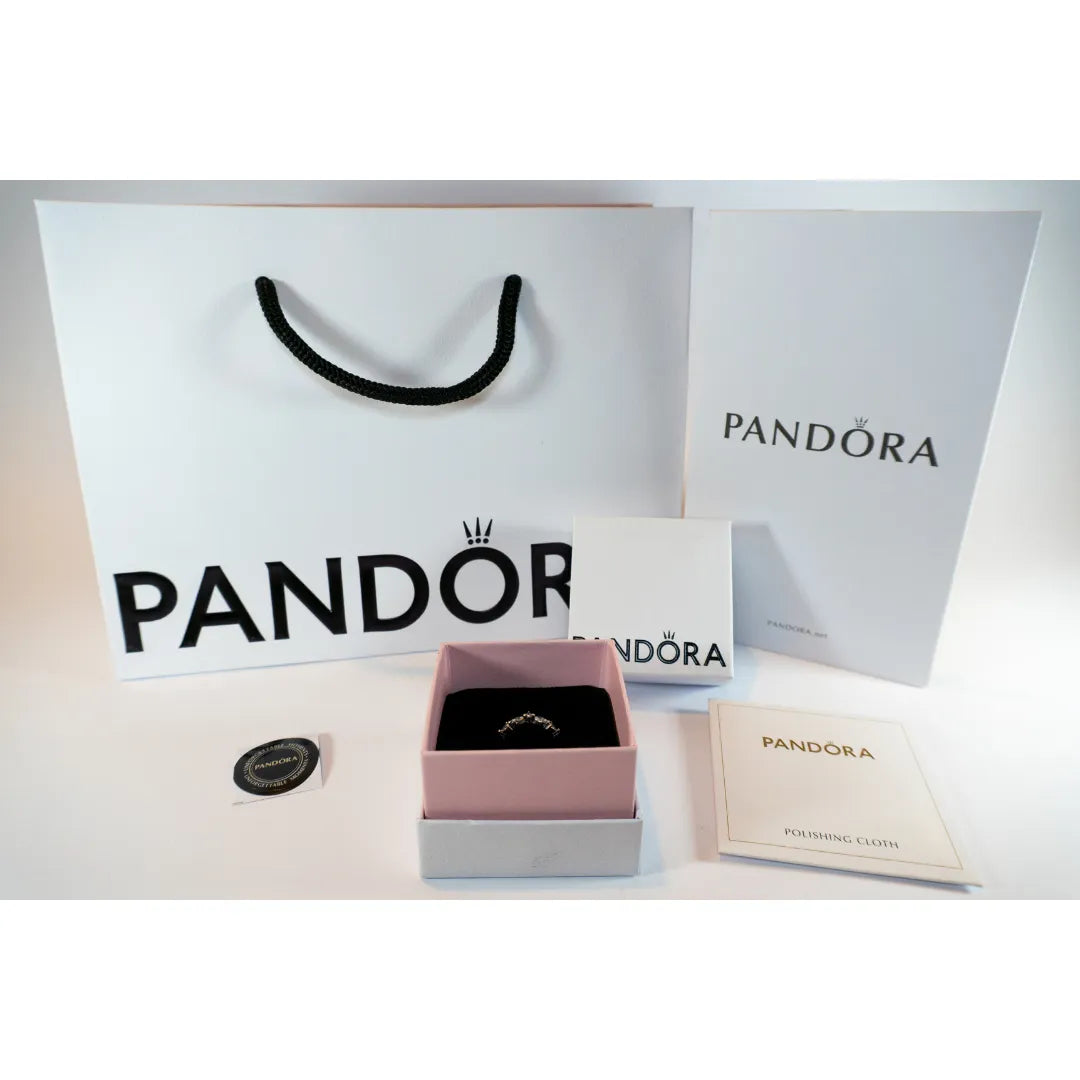Pandora Timeless Prsten Blistavi Jadac – Različiti Rezovi – Srebro 925
