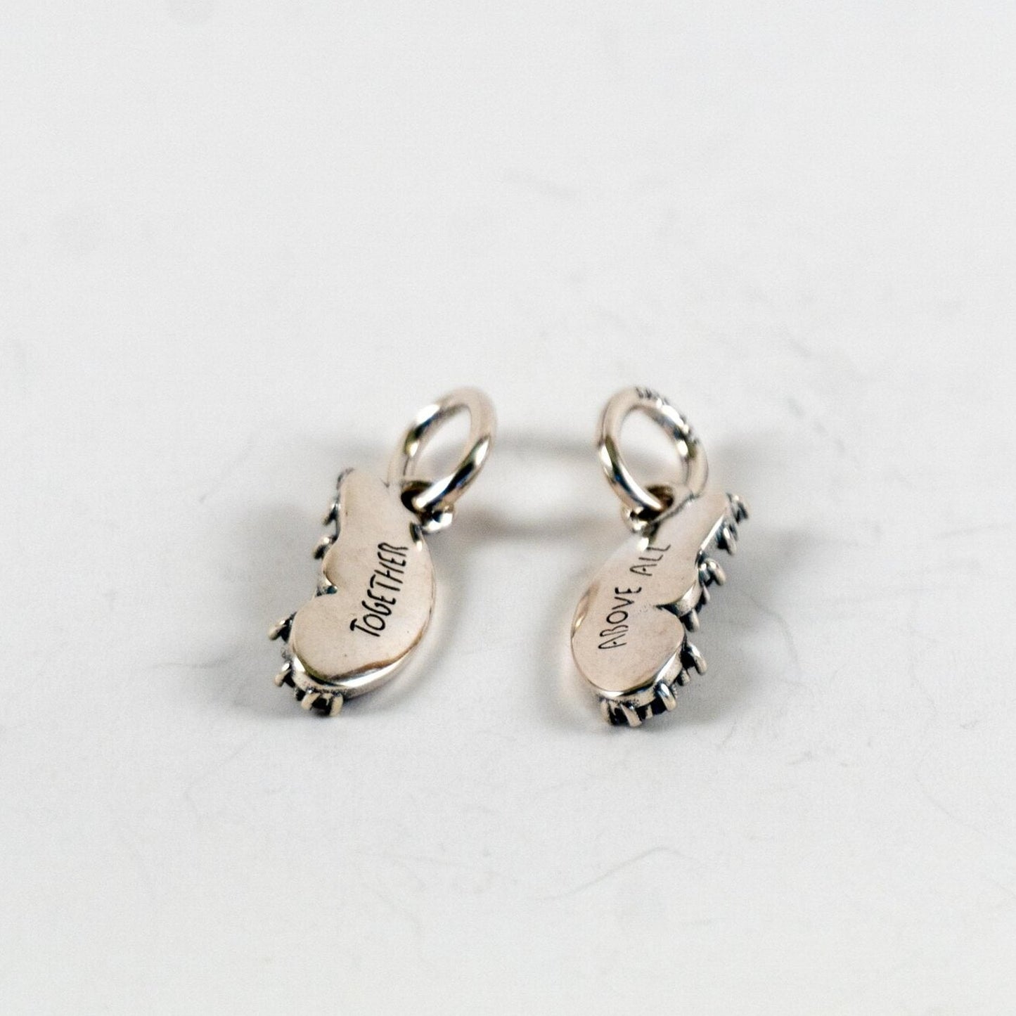 Pre-loved Dvostruki Privjesak Leptir koji se Dijeli, Together Above All, Srebro 925