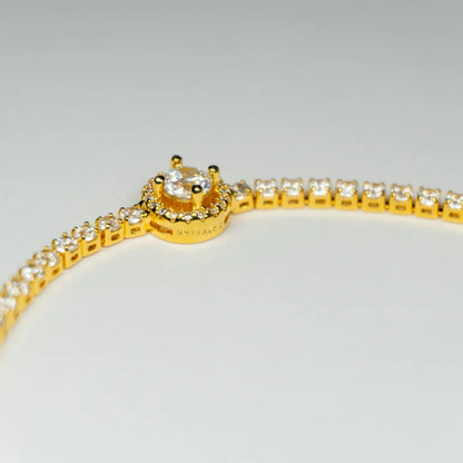 Pandora Timeless Teniska Narukvica Sparkling Halo – 14k Pozlata