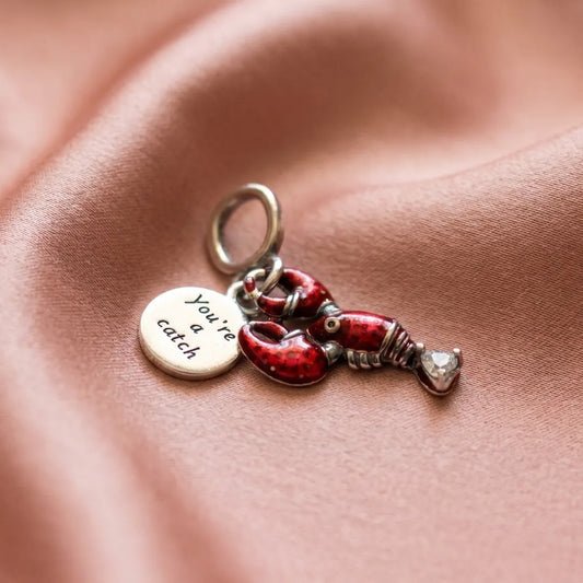 Pre-loved Pandora Viseći Privjesak Ružičasti Jastog – Srebro 925