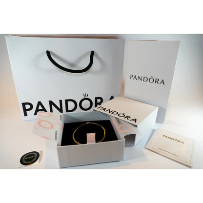Pandora Timeless Teniska Narukvica Sparkling Halo – 14k Pozlata
