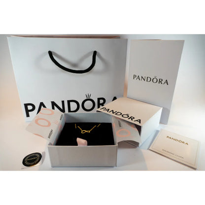 Pandora Ogrlica Sparkling Infinity – Simbol Beskonačnosti – 14k Pozlata