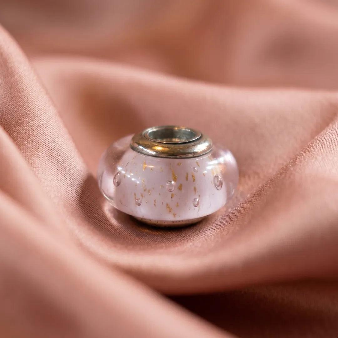 Pre-loved Pandora Privjesak Ružičasto Murano Staklo – Srebro 925