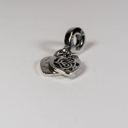 Pandora Viseći Privjesak Lokot Srce s Ružom – I Love You More Than Anything – Srebro 925