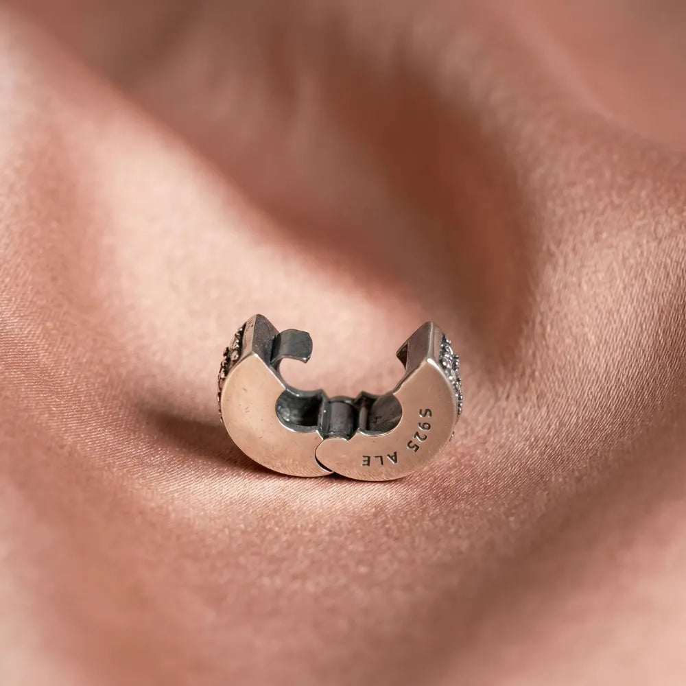 Pandora Kopča Privjesak Clear Pavé – Srebro 925