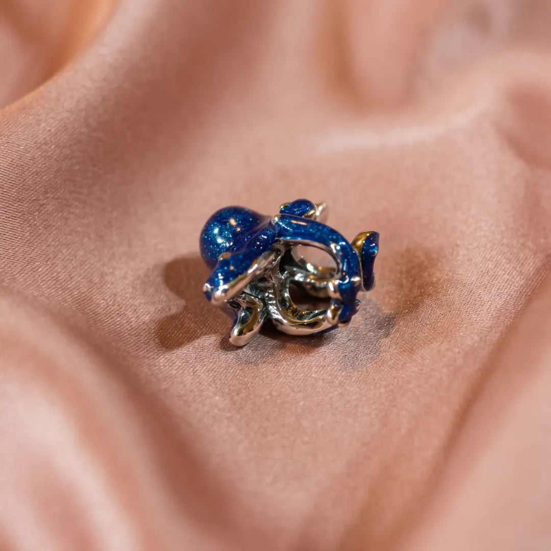 Pre-loved Pandora Viseći Privjesak Plava Hobotnica – Srebro 925