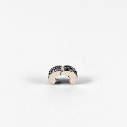 Pre-loved Kopča Ružičasti Pavé, Srebro 925