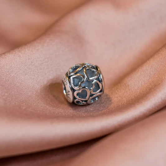 Pre-loved Pandora Privjesak Otvoreno Srce Plavo – Srebro 925