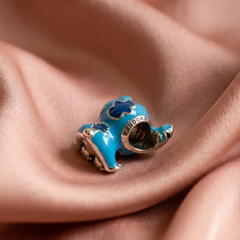 Pandora Disney Stitch Privjesak Plavi Enamel – Sjedeći – Srebro 925