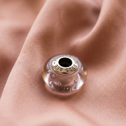 Pre-loved Pandora Privjesak Ružičasto Murano Staklo – Srebro 925