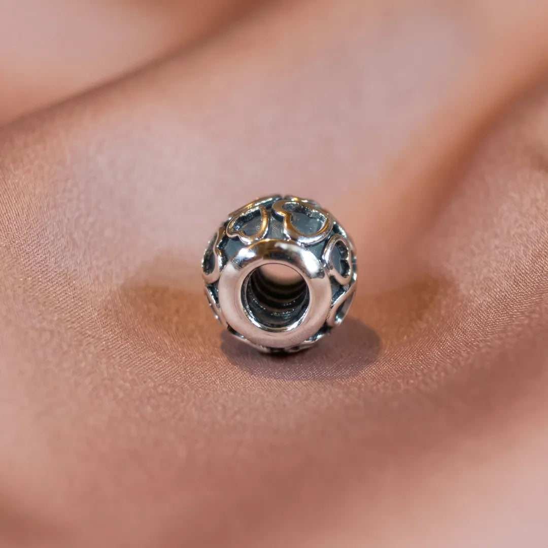 Pre-loved Pandora Privjesak Otvoreno Srce Plavo – Srebro 925