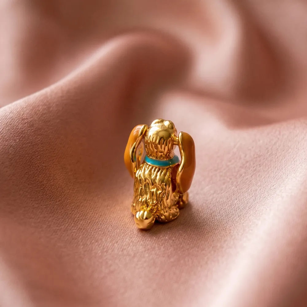 Pandora Disney Lady – Zlatna Figurica – Dama i Skitnica – 14k Pozlata