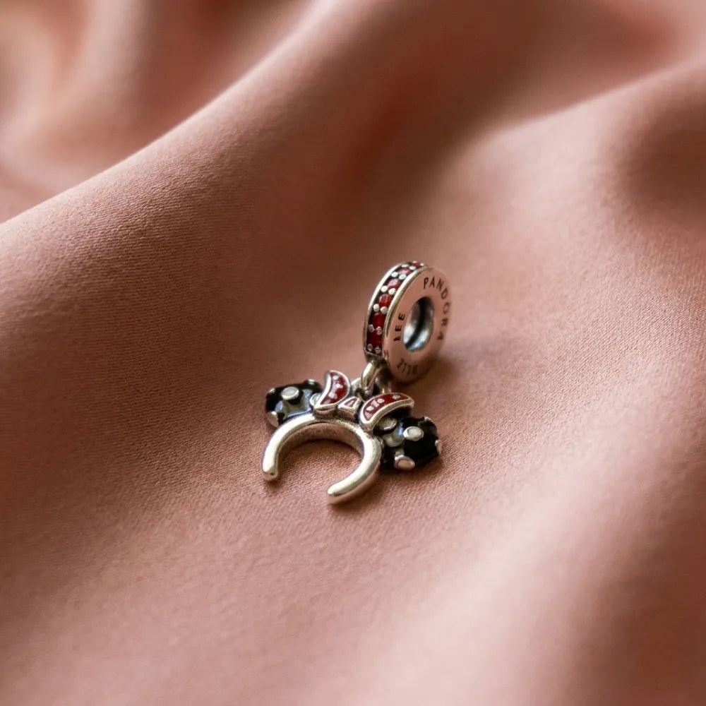 Pandora Disney Minnie Mouse Viseći Privjesak Uši s Mašnom – Srebro 925