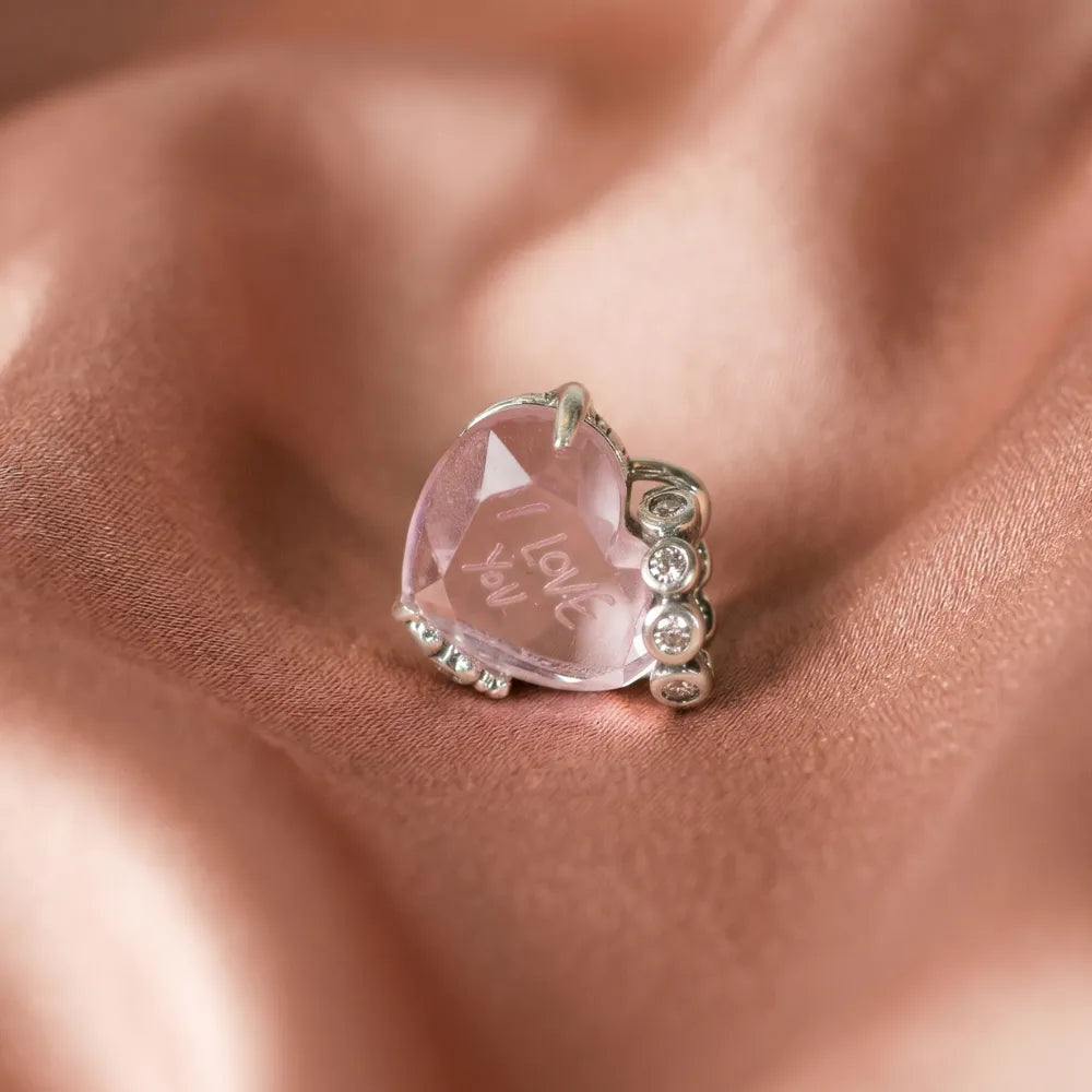 Pandora Privjesak Ružičasto Srce I Love You – Srebro 925