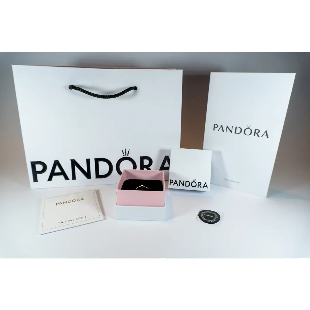 Pandora Era Prsten – Jedan Sjajni Cirkon – 14k Pozlata