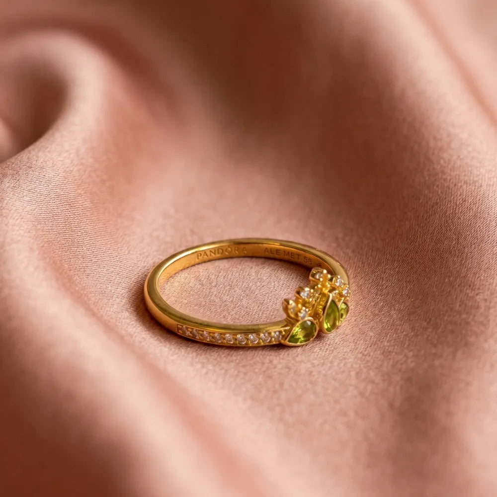 Pandora Disney Princess Tiana Prsten Tijara – 14k Pozlata
