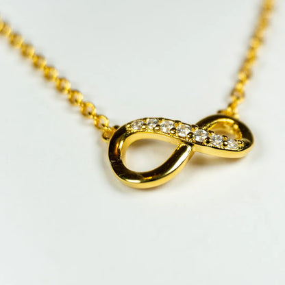 Pandora Ogrlica Sparkling Infinity – Simbol Beskonačnosti – 14k Pozlata