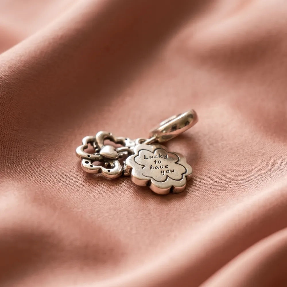 Pandora Viseći Privjesak Djetelina Prijateljstva – Lucky to Have You – Srebro 925