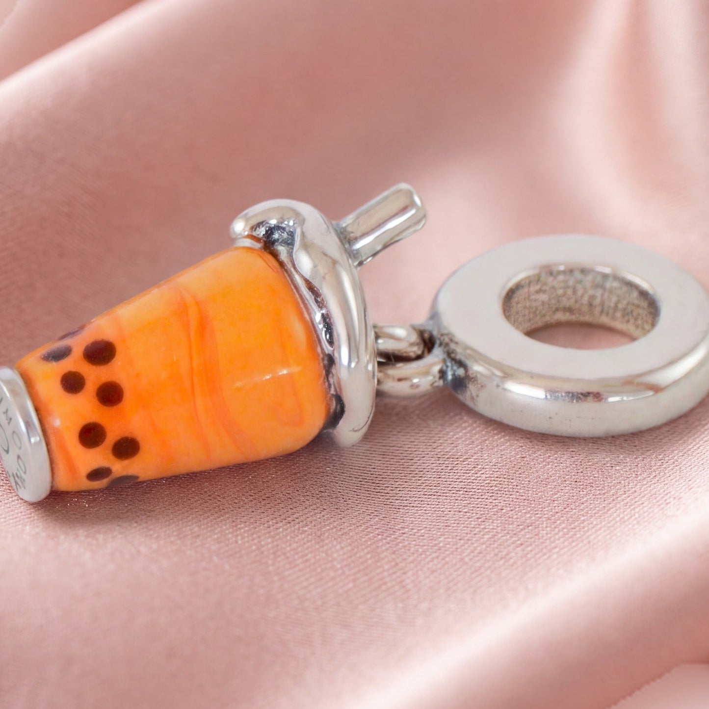 Pre-loved Viseći Privjesak Bubble Tea, Murano Staklo i Srebro 925