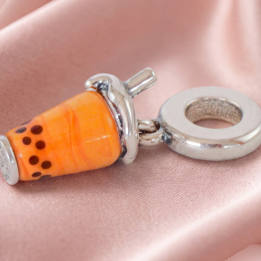 Pre-loved Viseći Privjesak Bubble Tea, Murano Staklo i Srebro 925