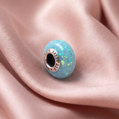 Pre-loved Privjesak Tirkizno Murano Staklo, Srebro 925