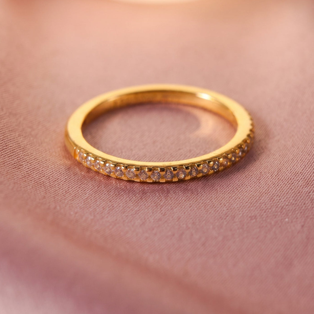 Pre-loved Prsten Tanka Traka, 14k Pozlata