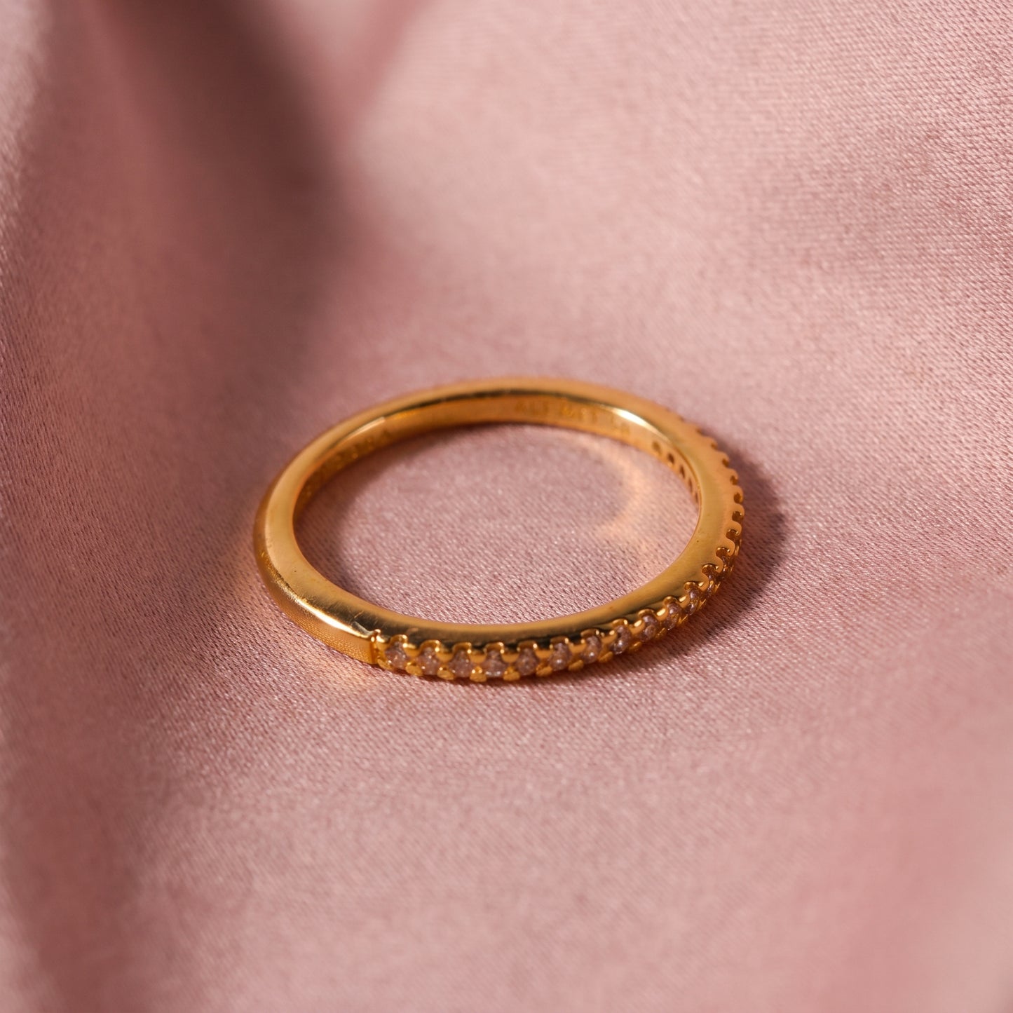 Pre-loved Prsten Tanka Traka, 14k Pozlata