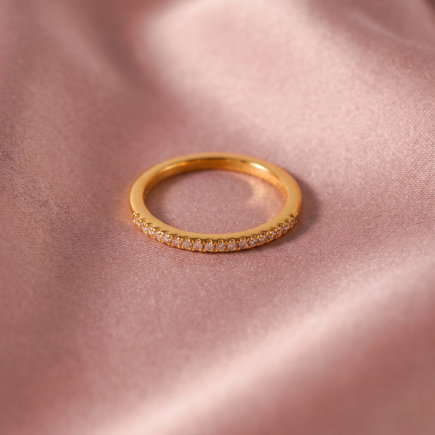 Pre-loved Prsten Tanka Traka, 14k Pozlata