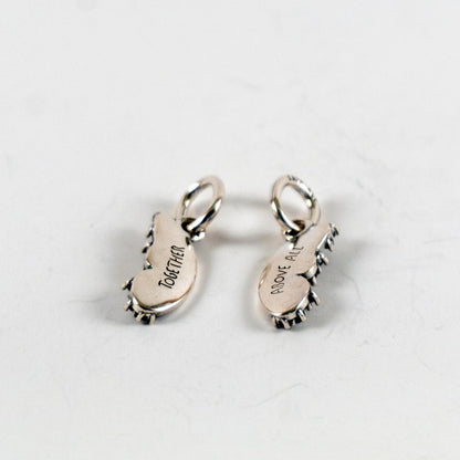 Pre-loved Dvostruki Privjesak Leptir koji se Dijeli, Together Above All, Srebro 925
