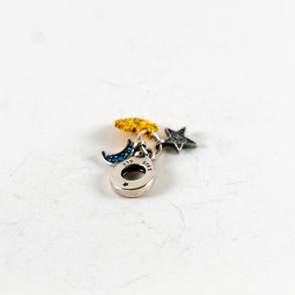 Pre-loved Viseći Privjesak Simboli Neba, Srebro 925 i 14k Pozlata