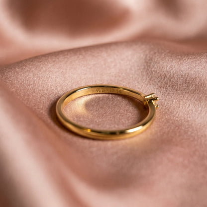 Pandora Era Prsten – Jedan Sjajni Cirkon – 14k Pozlata