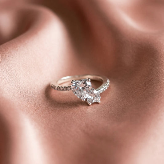 Pandora Timeless Prsten Dva Srca – Srebro 925
