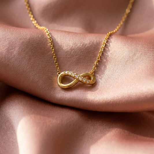 Pandora Ogrlica Sparkling Infinity – Simbol Beskonačnosti – 14k Pozlata
