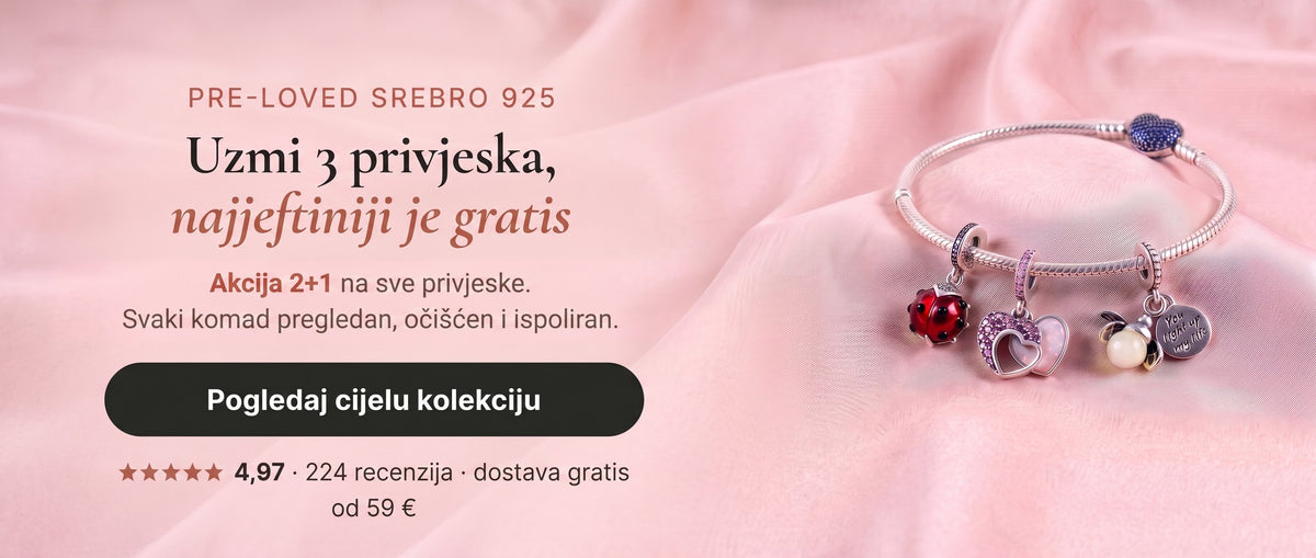 Akcija 2+1: uzmi 3 privjeska, najjeftiniji je gratis