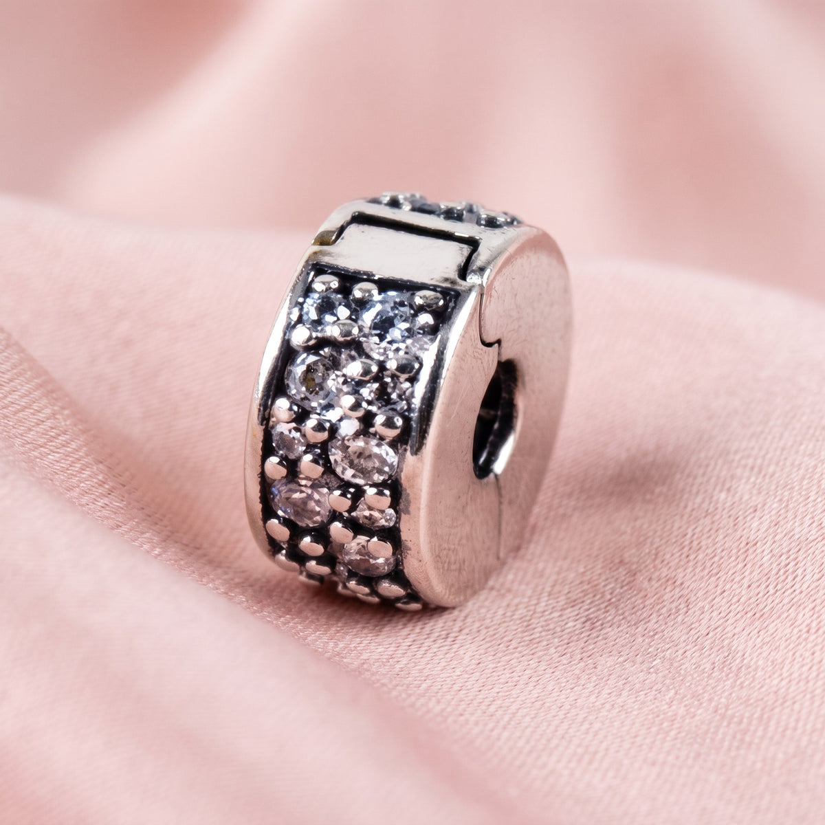 Pre-loved Kopča Privjesak Clear Pavé, Srebro 925